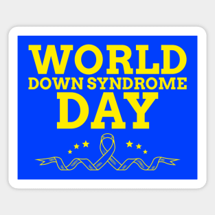 World Down Syndrome Day Ribbon Sticker